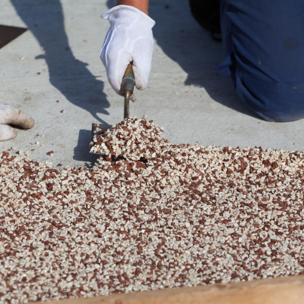 Steinteppich bei Balkonsanierung